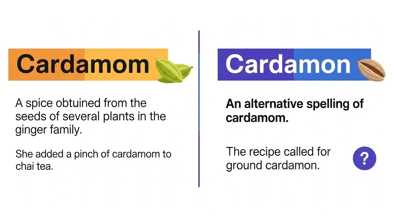 Cardamon or Cardamom