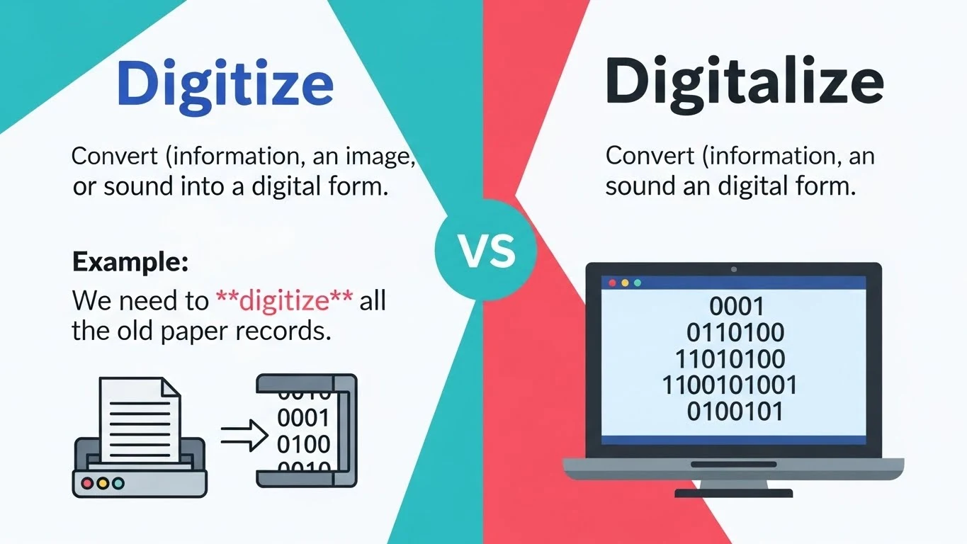 Digitize or Digitalize