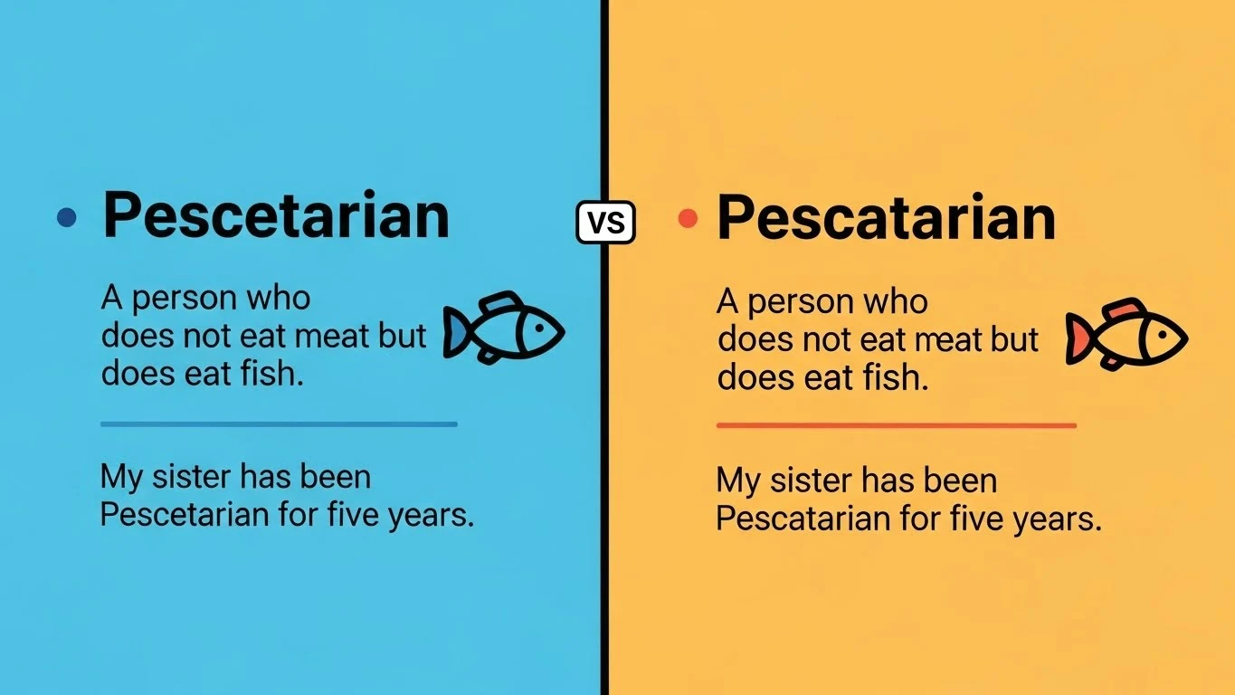 Pescetarian or Pescatarian