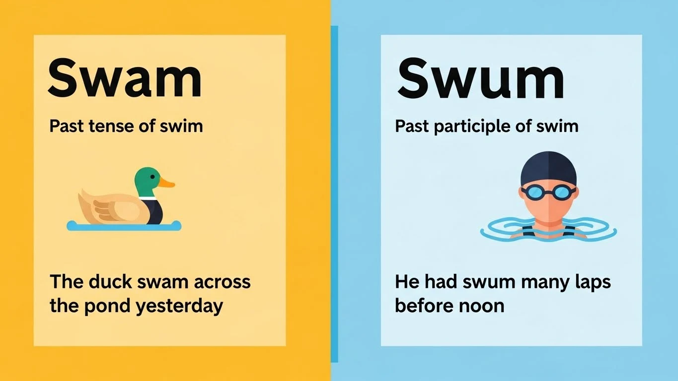 Swam or Swum