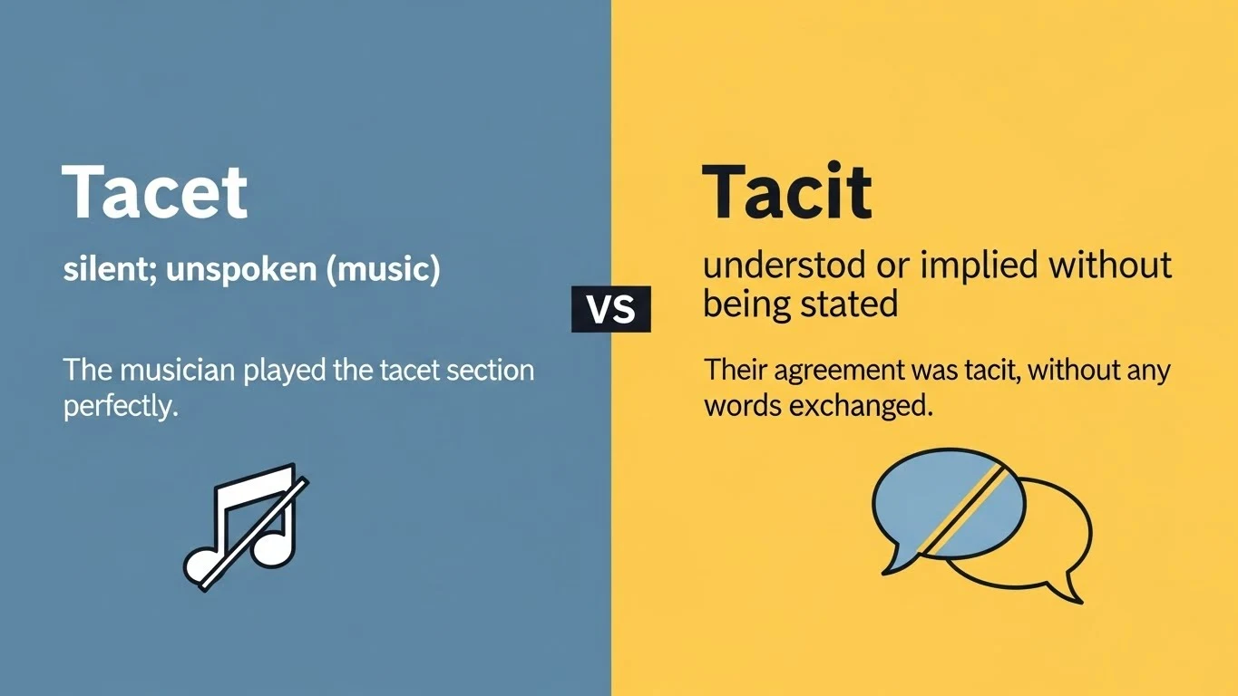 tacet or tacit