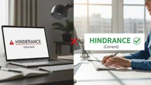 Hinderance or Hindrance