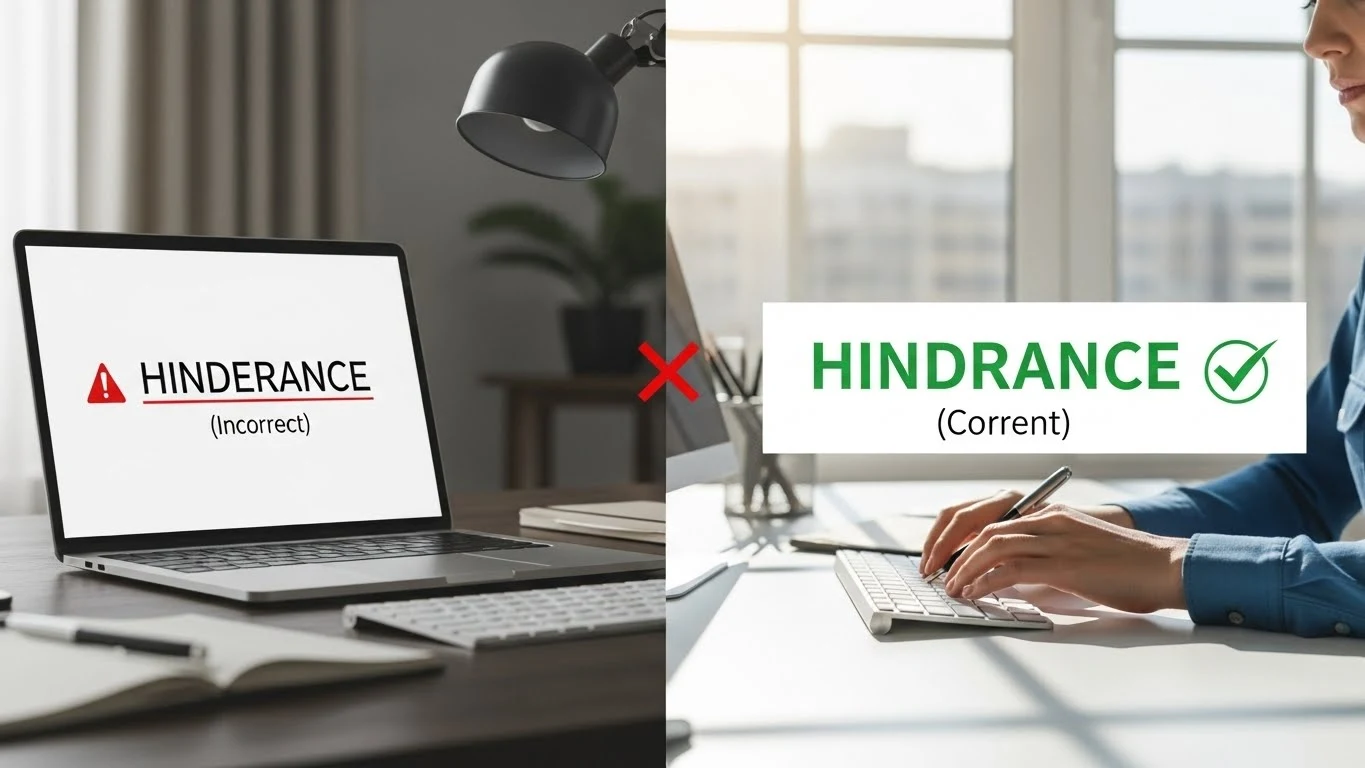 Hinderance or Hindrance