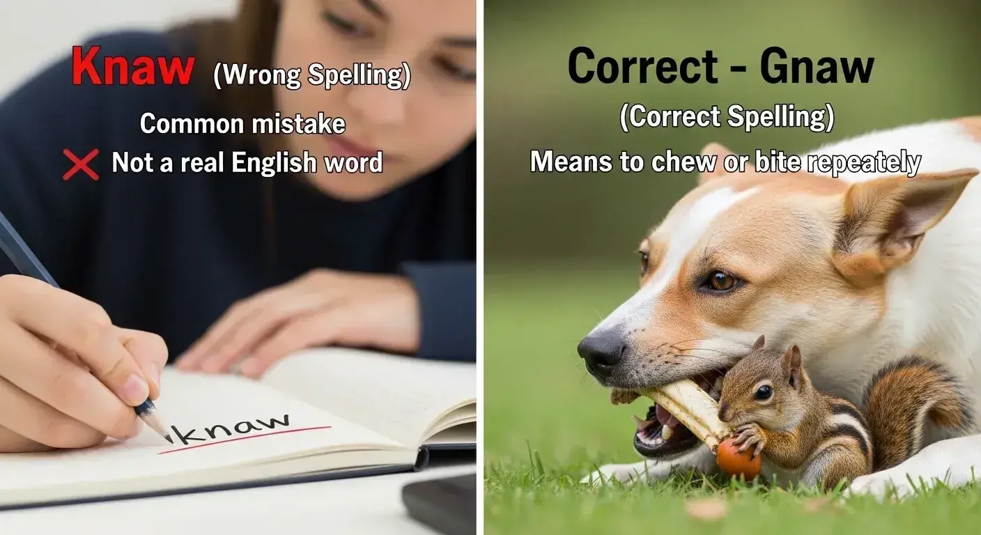 Knaw or Gnaw