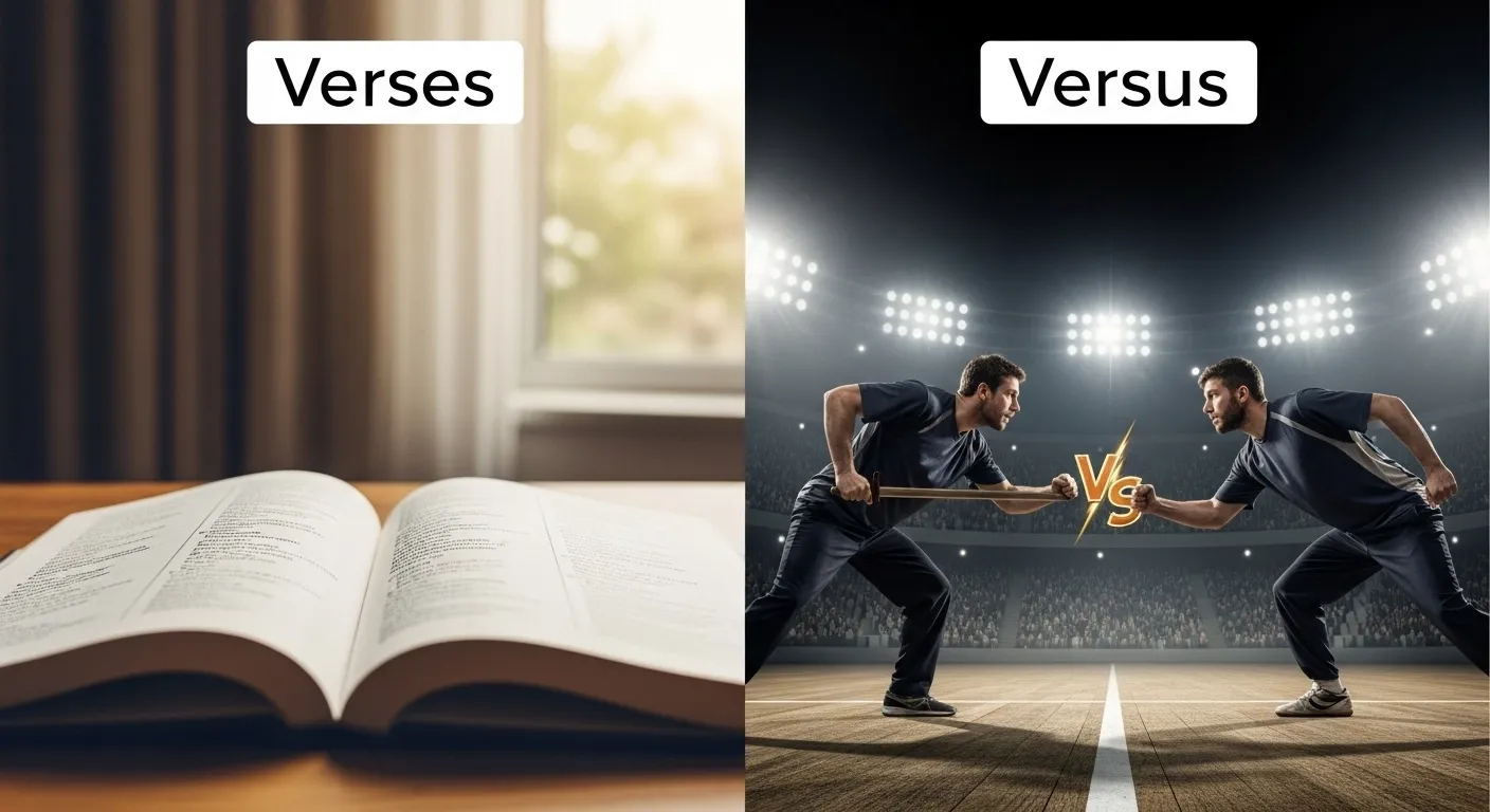 Verses or Versus