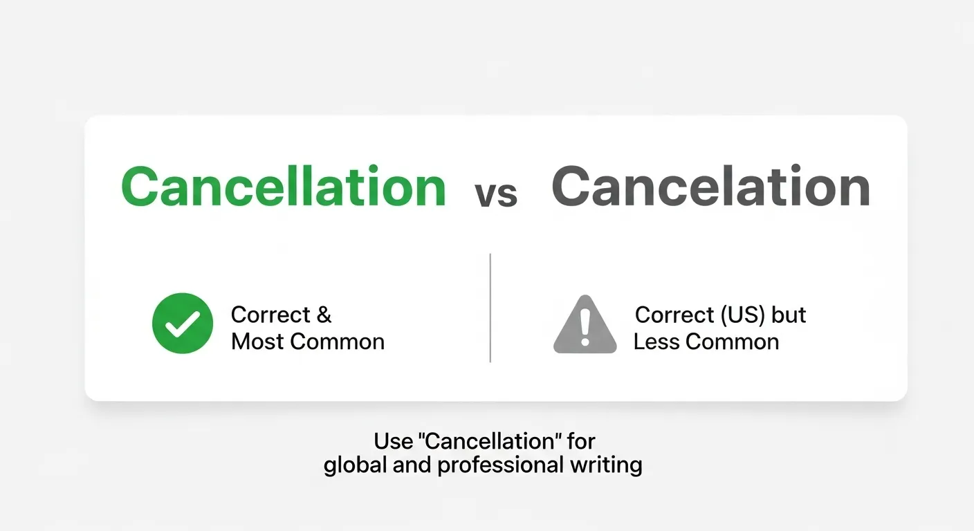 Cancellation or Cancelation