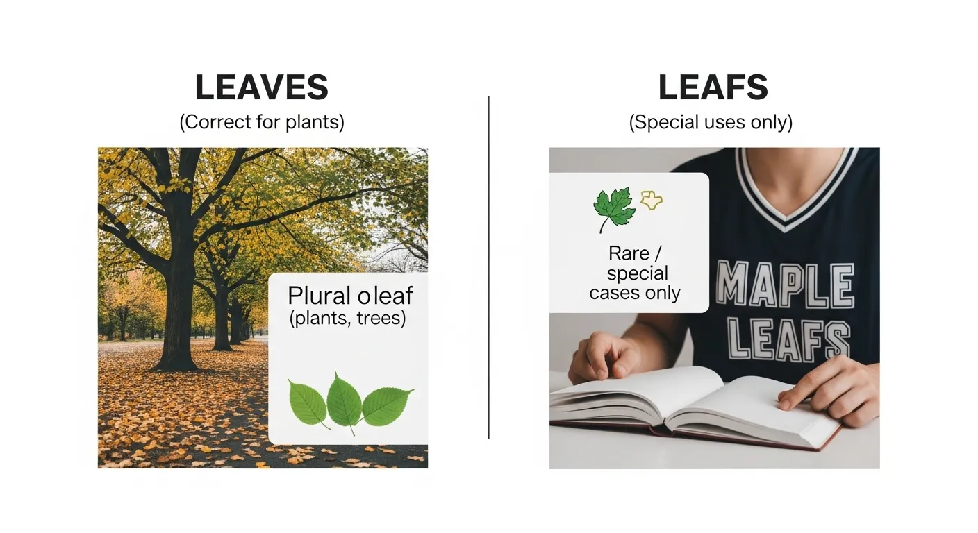 leafs or leaves