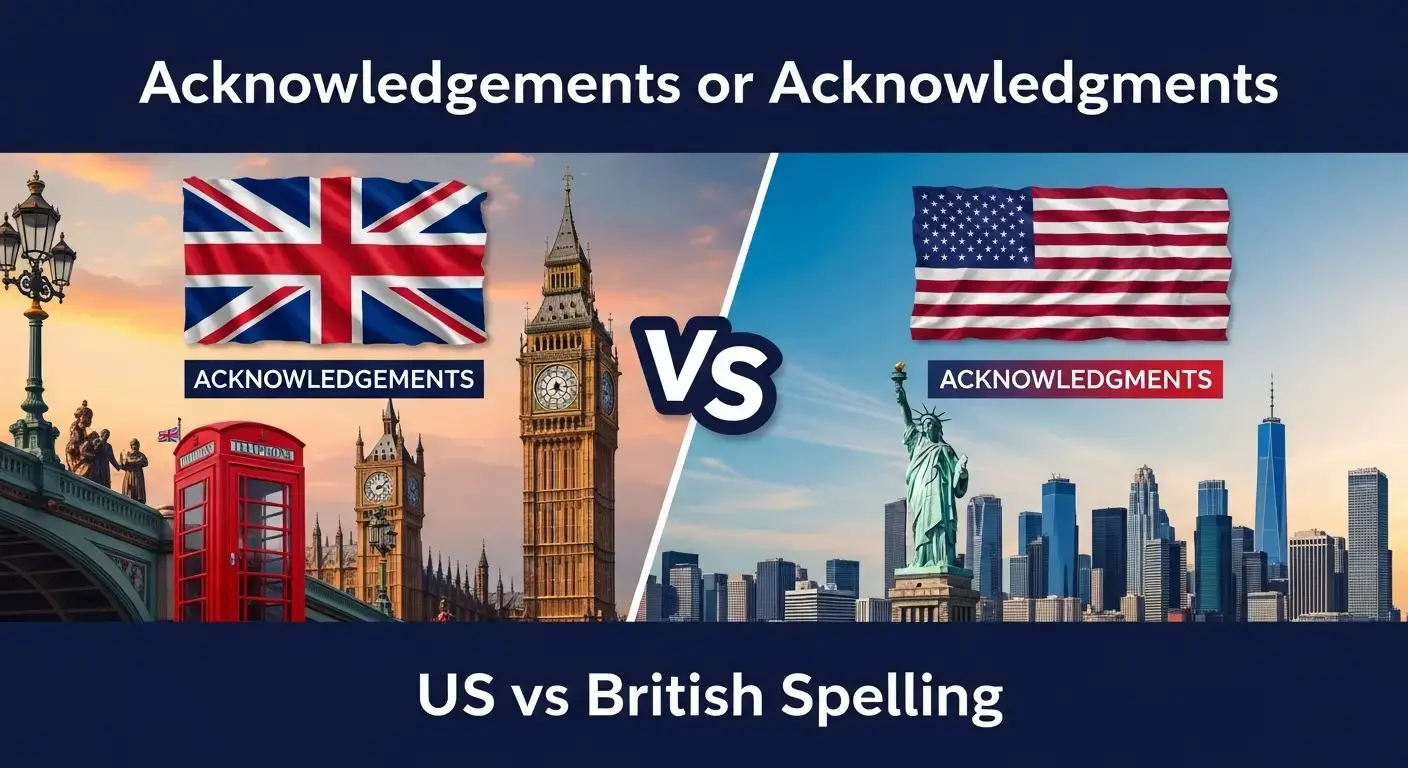 Acknowledgements or Acknowledgments