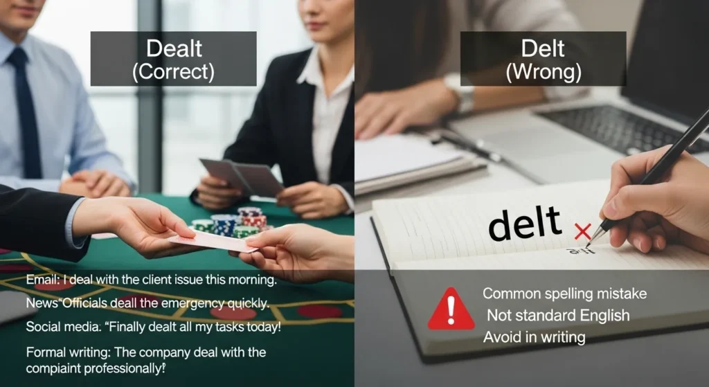 Dealt or Delt in Everyday Examples