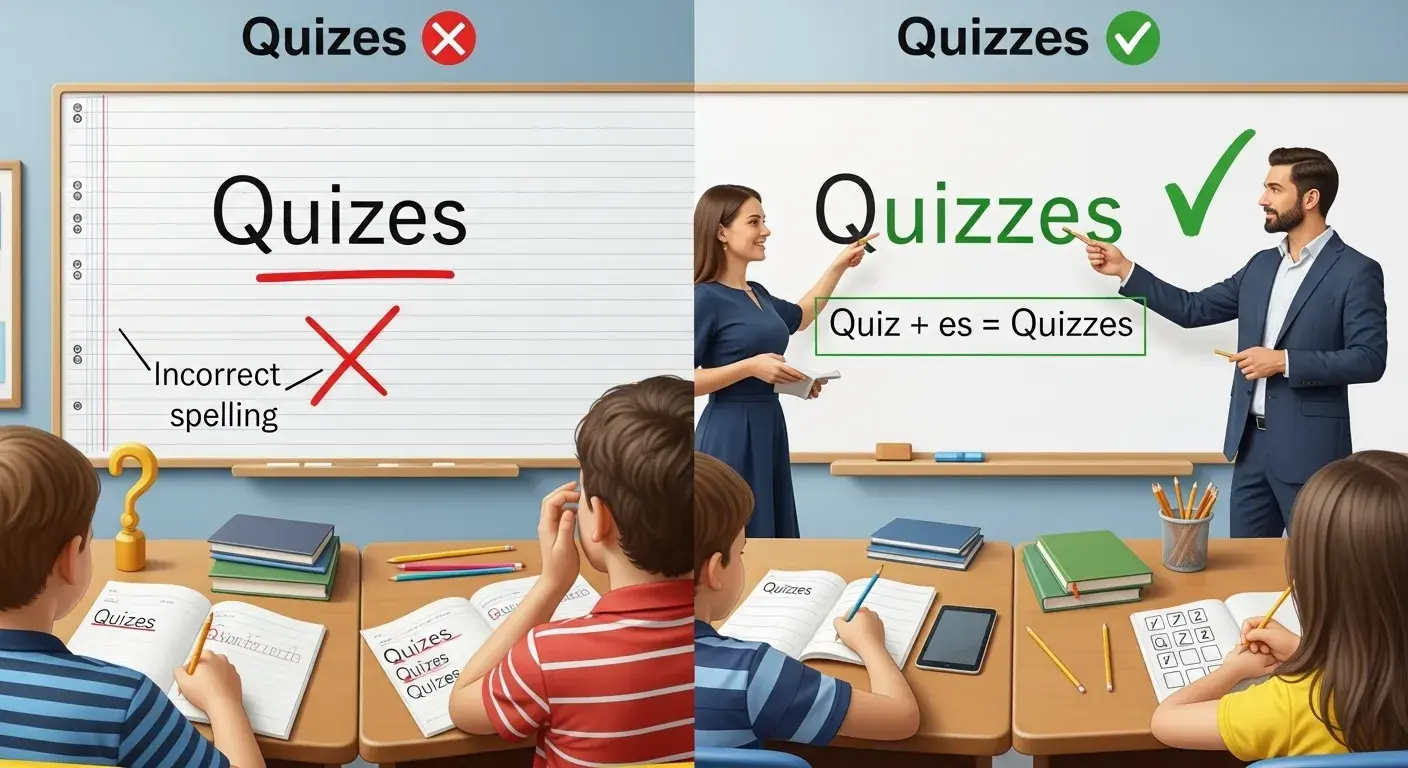 quizes or quizzes
