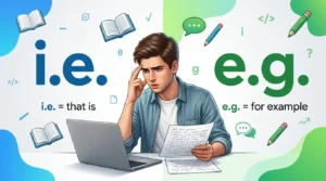 i.e or e.g