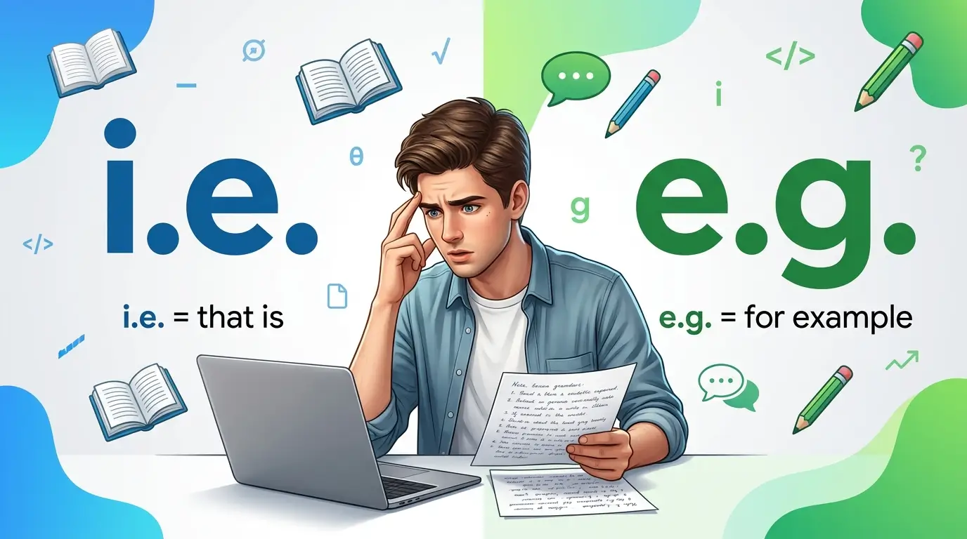 i.e or e.g