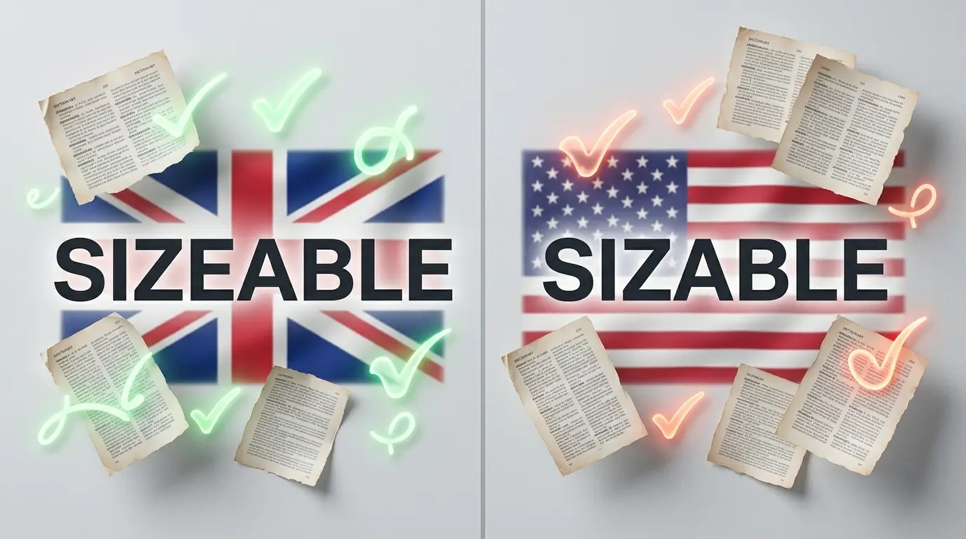 sizeable or sizable